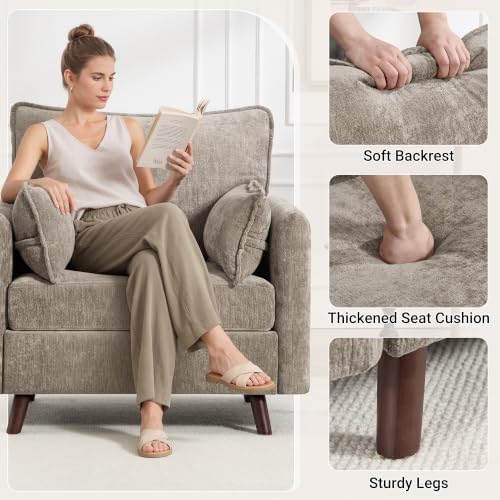 Oversized Accent Chair with Ottoman, All Seats Storage Reading Chair - Image 5