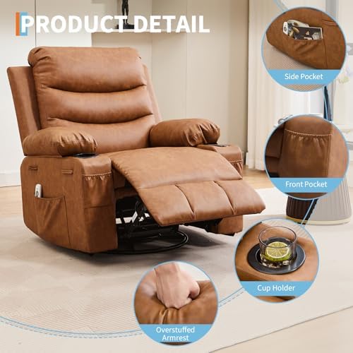 Garvee Oversized Swivel Recliner Chair - Image 6