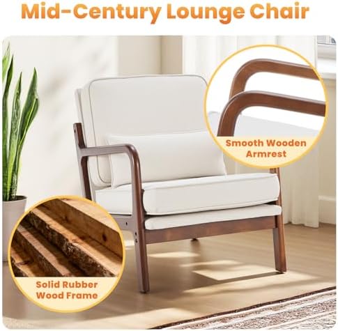 DUMOS Mid Century Modern Accent Chair - Image 5