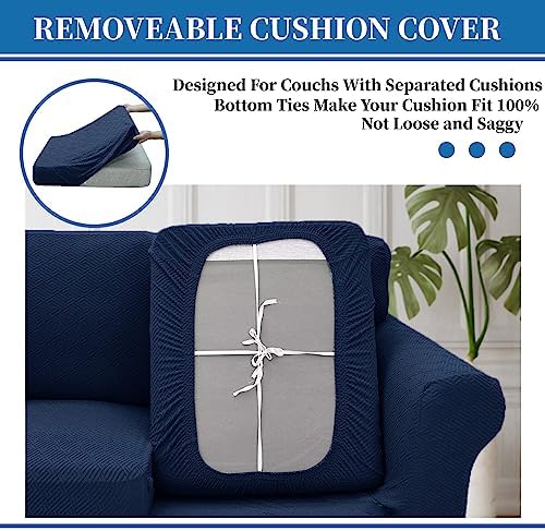 XINEAGE 4-Piece Stretch X-Large Sofa Cover, Washable Couch Covers - Image 6
