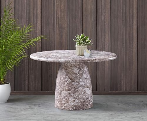Meridian Furniture 701Brown-T Cosenza Collection Art Deco 48.5" Indoor/Outdoor - Image 4