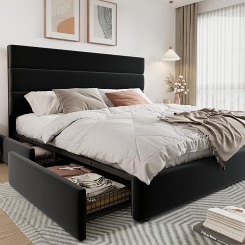 Allewie Modern King Size Platform Bed Frame by Allewie