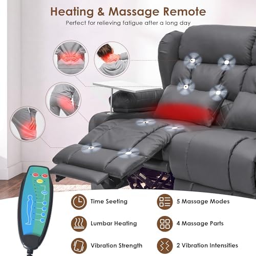 Redlife Power Loveseat Recliner Sofa - Image 6