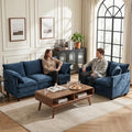 3 Seater Couch & Loveseat Sofa 2 Piece Set, Small 50" Love Seat & 69" Cloud 3 by MUDANT