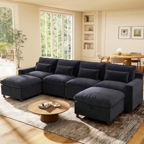 Ihanherry 134" Modular Sectional Sofa by iHanHerry