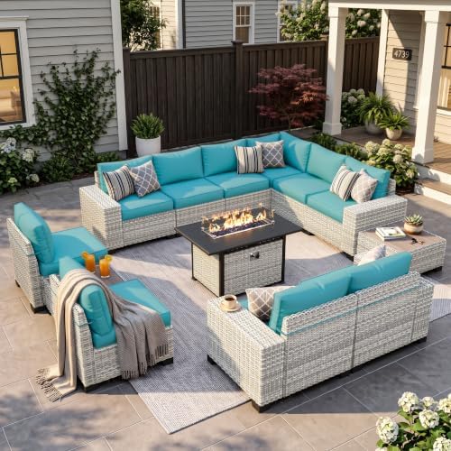Outdoor Patio Furniture Set PE Wicker Rattan Outdoor Sectional Sofa by MuphyersPatioFurniture