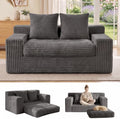 Small Boneless Couch, Boneless Loveseat Convertible Sofa Bed Sleeper Sofa Couch by FelizHome
