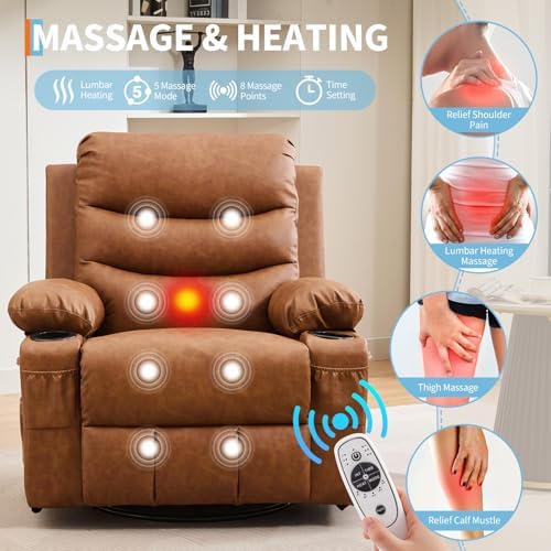 Garvee Oversized Swivel Recliner Chair - Image 5