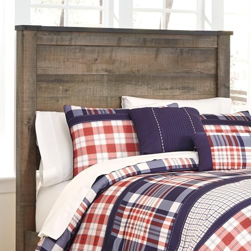 Signature Design by Ashley Trinell Full Panel Headboard, Warm Brown - Image 4