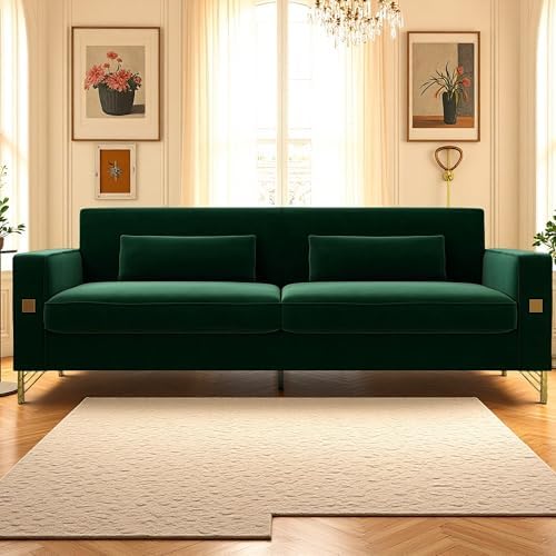 KEIKI 86" Oversized Luxury Velvet Sofa by KEIKI