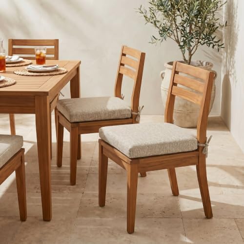 RSH DECOR: Sunbrella Foam Chair Cushions Set of 2 | 18" x 17.5" x 2" | - Image 2