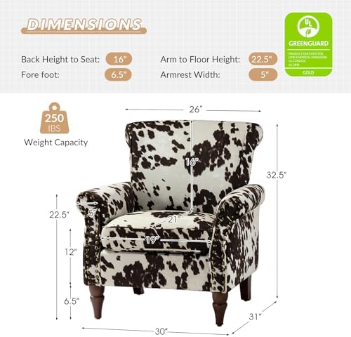 HULALA HOME Traditional Patterned Accent Chair - Image 2