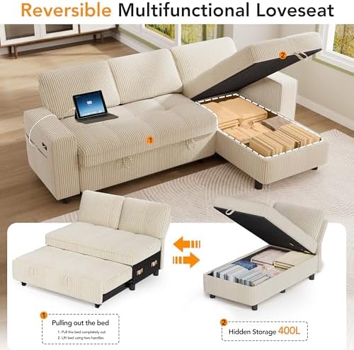 Vipbear Sectional Sleeper Couch - Image 6