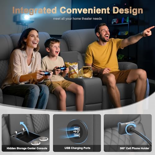 Recliner Sofa, Home Theater Seating - Image 4