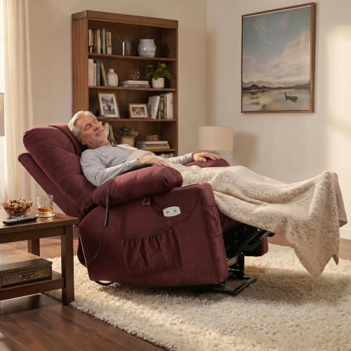 MCombo Power Lift Recliner for Elderly, Fabric 7287 - Image 4