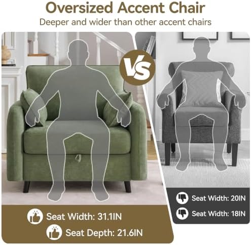41" Oversized Accent Chair - Image 6