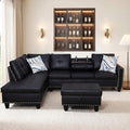 Faux Leather Sectional Couches for Living Room by Topcomfy