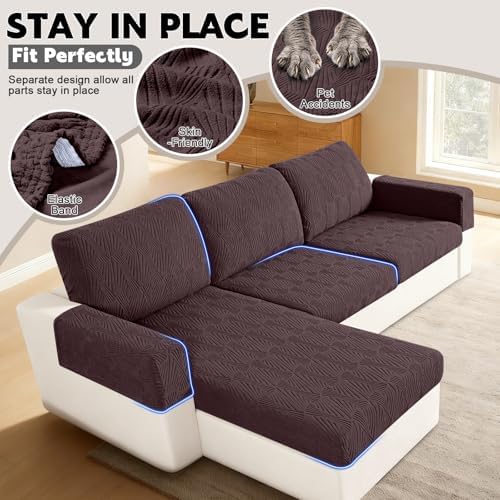 VANSOFY Stretch Couch Cushion Covers - Image 4