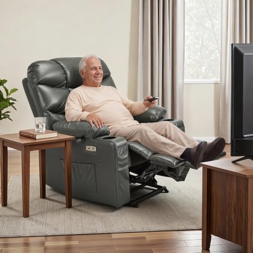 MCombo Power Lift Recliner Elderly, Leather R7289 - Image 4