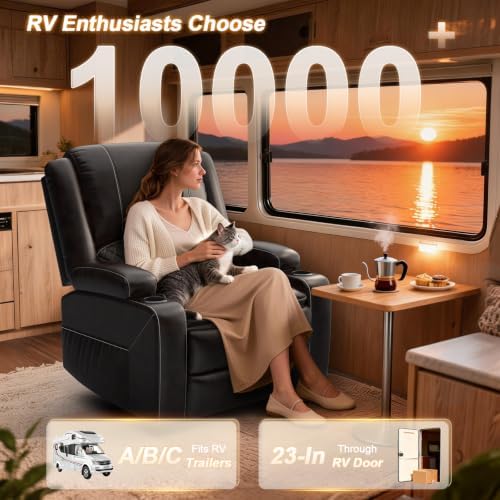 Oversized Manual Recliner Chair, 3X Reclining Sofa Chairs - Image 6