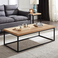 CENSI 47-Inch Natural Oak Coffee Table/Center Table by CENSIFURNITURE