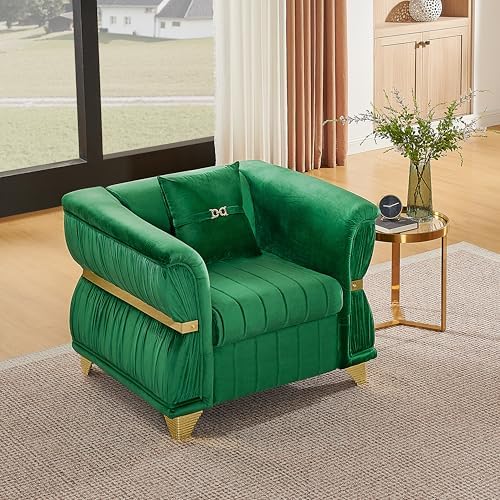 KEIKI 40" Luxury Oversized Velvet Chesterfield Sofa - Image 3