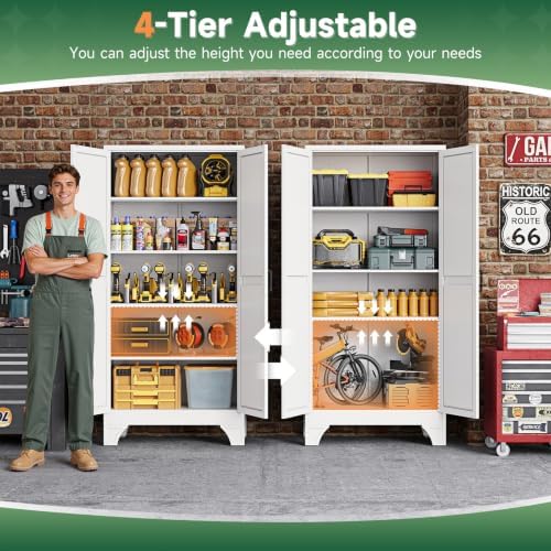 Letaya 76" H Metal Garage Storage Cabinets - Image 6