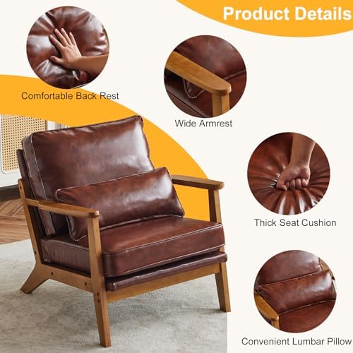 Karl home Mid-Century Lounge Accent Chair - Image 3