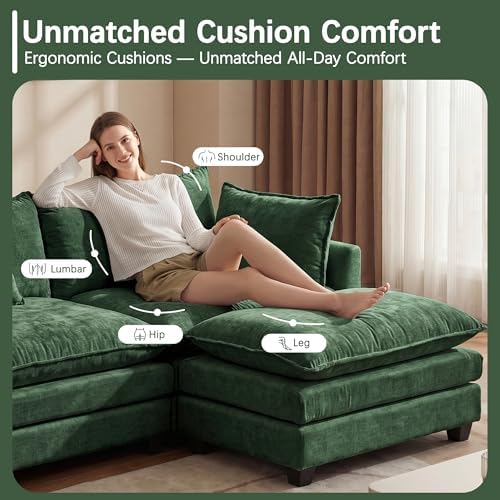 Modular Sectional Sofa 102" Oversized Cloud Couch - Image 4