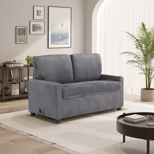 Serta® Darnold 53.5" Pull-Out Sleeper Loveseat, Twin Size, Dreamcoil® Comfort - Image 3