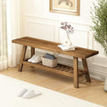 HOKYHOKY Reclaimed Solid Wood Bench-43.3" Entryway Bench by HOKYHOKY