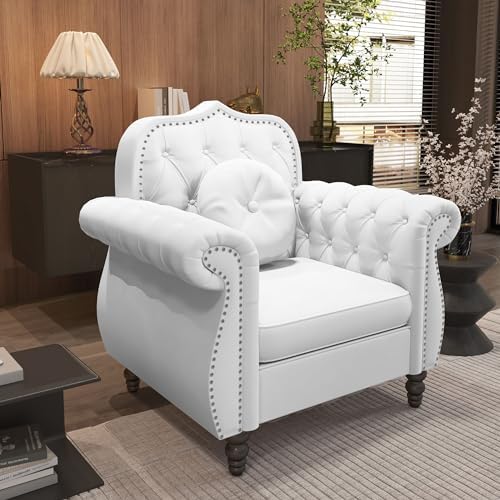 AVZEAR Chesterfield 2-Piece Living Room Sectional Sofa Set, Mid-Century Modern - Image 5