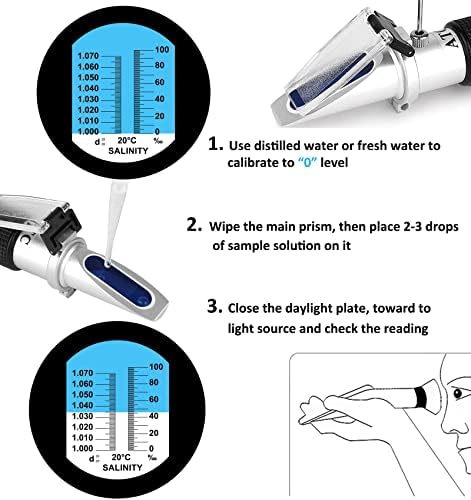 Salinity Refractometer for Aquarium Seawater Marine Fishkeeping - Image 2
