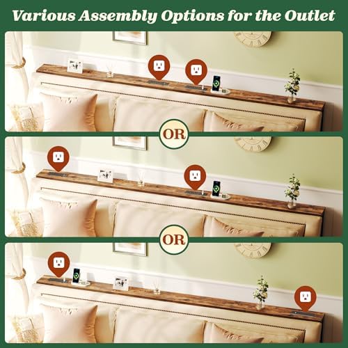SUPERJARE 94.5 inch Narrow Behind Couch Table - Image 6