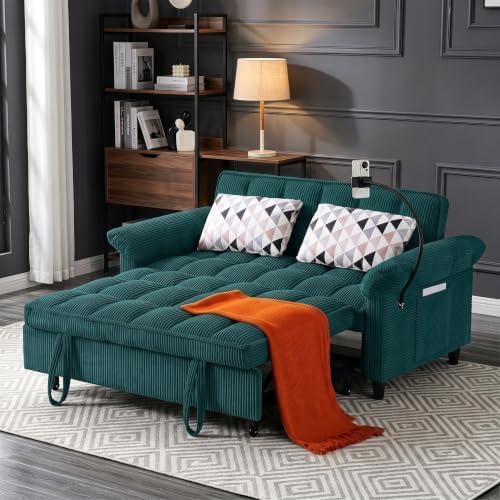 Corduroy Pull Out Sofa Bed - Image 3