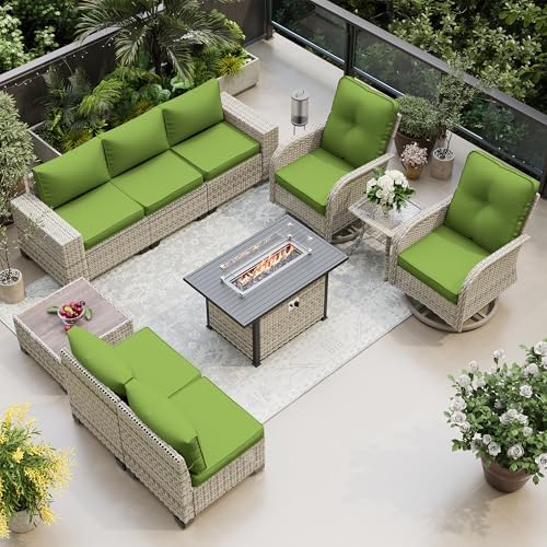 Outdoor Patio Furniture Set PE Wicker Rattan Outdoor Sectional Sofa - Image 5