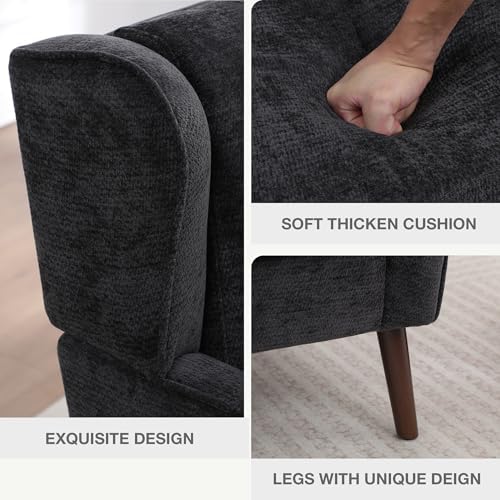 Accent Chair for Living Room, Mid Century Modern Wingback Chair for Bedroom - Image 4