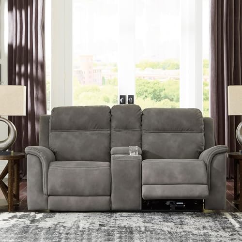 Signature Design by Ashley Power Reclining Loveseat Sofa - Image 2