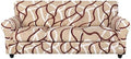 SearchI Stretch Sofa Cover Printed Couch Cover, Floral Pattern 4 Pieces Sofa by SearchI