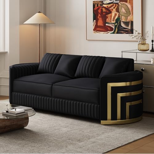 DAMAIFROM Mid Century Modern Chesterfield Sofa Couch, 3 Seat Tufted Sofas - Image 3