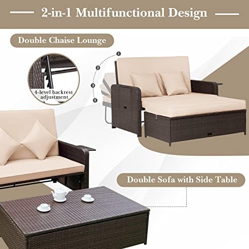 Tangkula Patio Rattan Daybed - Image 6