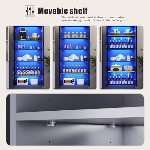 Dystler 65" Tall 5-Tier Display Cabinet - Image 4