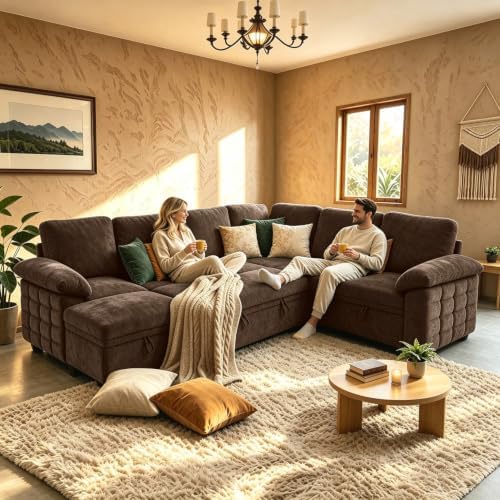 Modern L-Shape Sleeper Sofa by YI+DANICA