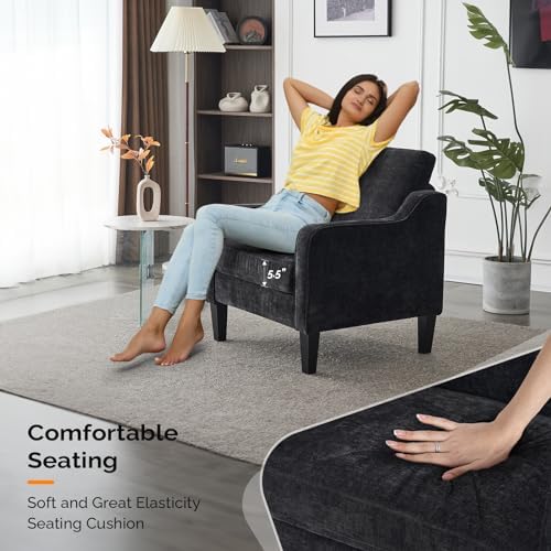 VINGLI Mid-Century Modern Accent Chair, 1 Seat, 380 lbs Weight Capacity - Image 3