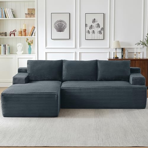 96" L Shaped Cloud Sectional Couch - Image 3