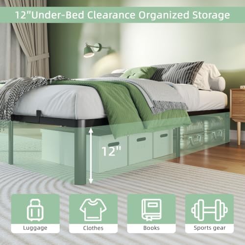 Full Size Bed Frame, 14 Inch Heavy Duty Metal Platform Bed Frame, Noise Free - Image 3