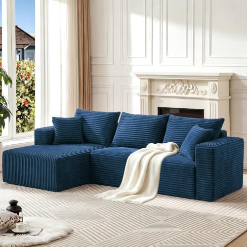 93" Boneless Couch, Modular Sectional Sofa by Yimilife
