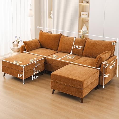 Rexulqo 104'' Modular Sectional Sofa - Image 6