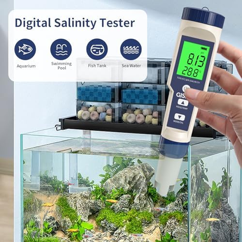 5-in-1 Salt Water Pool Tester, pH/TDS/EC/Salinity/Temp Meter, 0.01 Resolution - Image 4