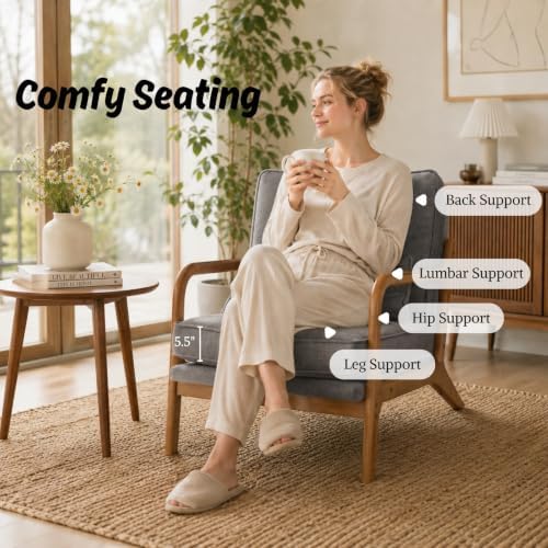 Karl home Mid-Century Modern Accent Reading Chair - Image 3